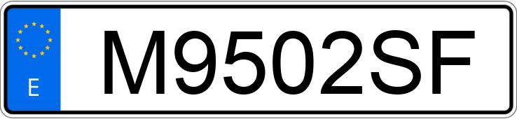 Numer rejestracyjny M9502SF posiada AUDI 100