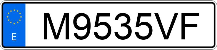 Numer rejestracyjny M9535VF posiada MERCEDES V (638-639-447)