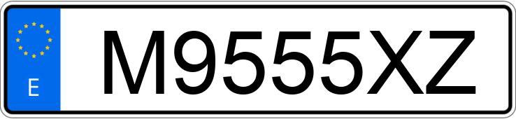 Numer rejestracyjny M9555XZ posiada BMW SERIE 3