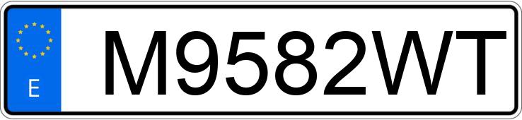 Numer rejestracyjny M9582WT posiada BMW SERIE 7