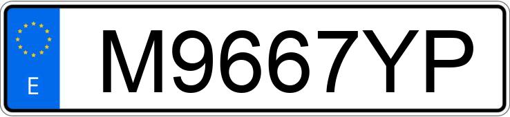 Numer rejestracyjny M9667YP posiada PEUGEOT 206 Numer rejestracyjny M9667YP posiada PEUGEOT 206