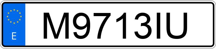 Numer rejestracyjny M9713IU posiada SEAT IBIZA