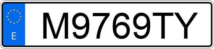 Il numero di registrazione M9769TY ha PONTIAC FIREBIRD