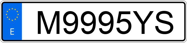 Numer rejestracyjny M9995YS posiada CHRYSLER VOYAGER Numer rejestracyjny M9995YS posiada CHRYSLER VOYAGER