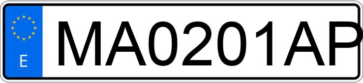 Registreringsnummeret MA0201AP har BMW SERIE 3
