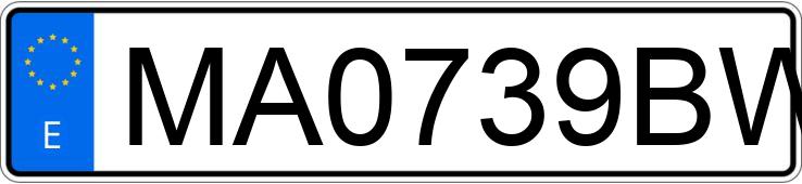 Numer rejestracyjny MA0739BW posiada VOLKSWAGEN GOLF Numer rejestracyjny MA0739BW posiada VOLKSWAGEN GOLF