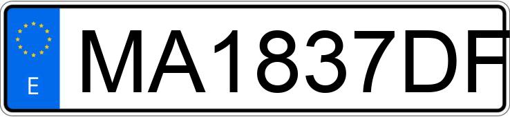 Numer rejestracyjny MA1837DF posiada BMW SERIE 3