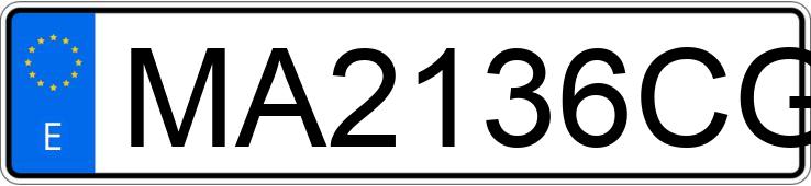 Numer rejestracyjny MA2136CG posiada CITROEN C-15