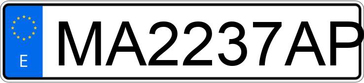 Numer rejestracyjny MA2237AP posiada LANCIA Y10