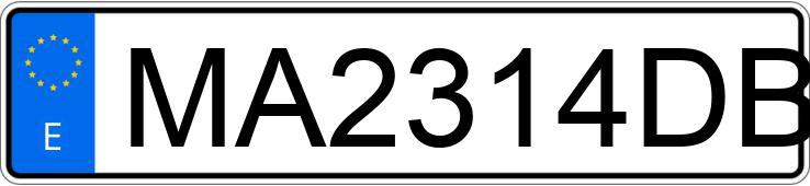 Numer rejestracyjny MA2314DB posiada MITSUBISHI GALANT Numer rejestracyjny MA2314DB posiada MITSUBISHI GALANT