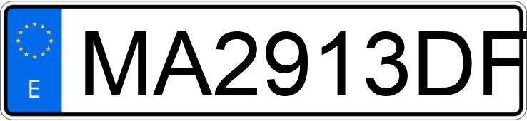 Numer rejestracyjny MA2913DF posiada MITSUBISHI ECLIPSE