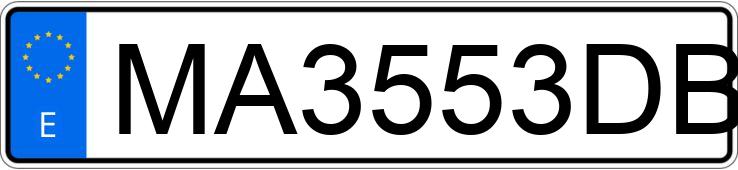 Numer rejestracyjny MA3553DB posiada RENAULT CLIO