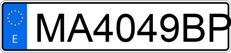 Numer rejestracyjny MA4049BP posiada SUZUKI VITARA