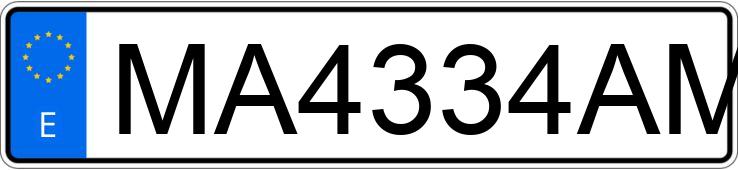 Numer rejestracyjny MA4334AM posiada TOYOTA LAND CRUISER