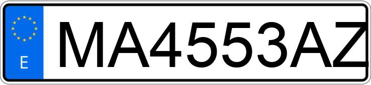 Numer rejestracyjny MA4553AZ posiada FORD ESCORT