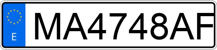 Numer rejestracyjny MA4748AF posiada BMW SERIE 3