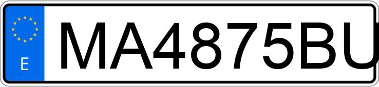 Numer rejestracyjny MA4875BU posiada BMW SERIE 3