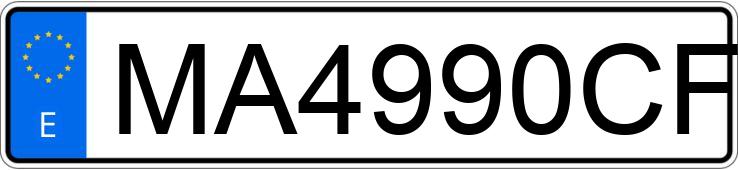 Numer rejestracyjny MA4990CF posiada PEUGEOT 106