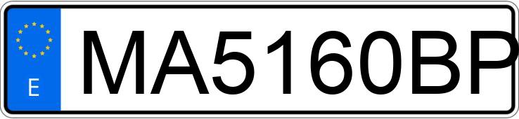 Numer rejestracyjny MA5160BP posiada BMW SERIE 3