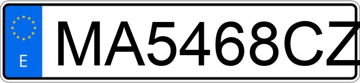 Numer rejestracyjny MA5468CZ posiada TOYOTA LAND CRUISER