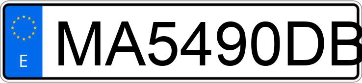 Numer rejestracyjny MA5490DB posiada FIAT PUNTO