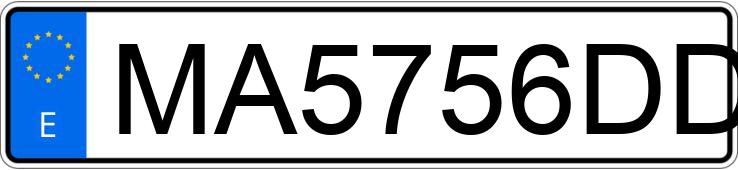 Numer rejestracyjny MA5756DD posiada CITROEN SAXO