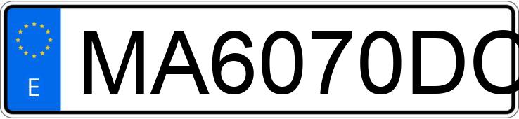 Numer rejestracyjny MA6070DC posiada AUDI A6