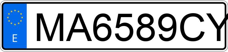 Numer rejestracyjny MA6589CY posiada PEUGEOT 206