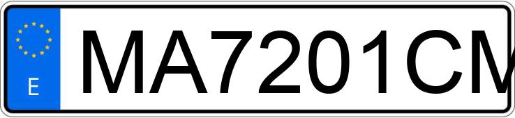 Numer rejestracyjny MA7201CM posiada MITSUBISHI SHOGUN