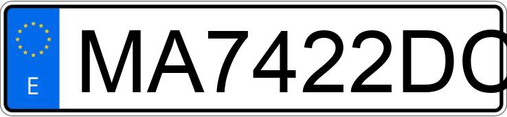 Numer rejestracyjny MA7422DC posiada RENAULT CLIO