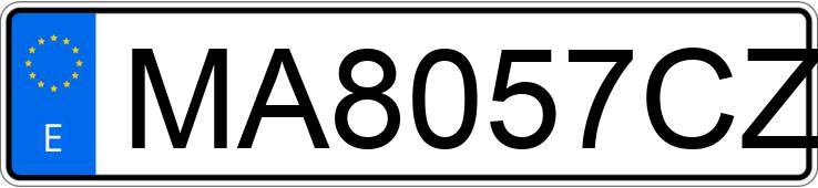 Numer rejestracyjny MA8057CZ posiada FORD TRANSIT