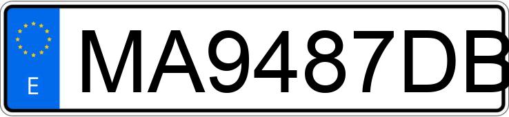 Numer rejestracyjny MA9487DB posiada FORD FOCUS