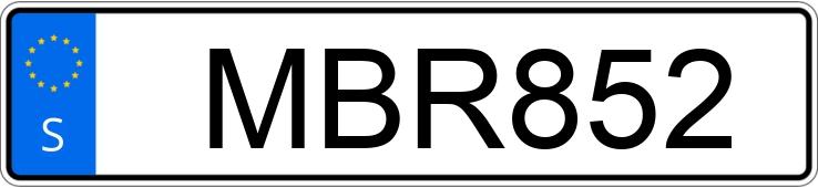 Numer rejestracyjny MBR852 posiada Volvo V40 T5