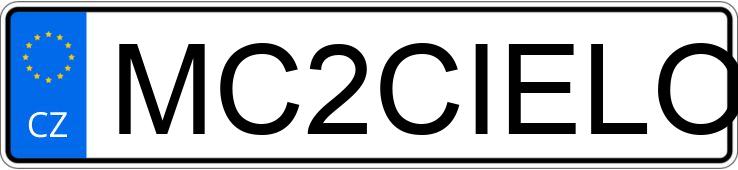 Numer rejestracyjny MC2CIELO posiada MASERATI MASERATI MC20 CIELO