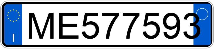 Numer rejestracyjny ME577593 posiada FIAT Panda 1a serie Numer rejestracyjny ME577593 posiada FIAT Panda 1a serie