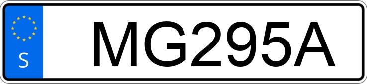 Numer rejestracyjny MG295A posiada  