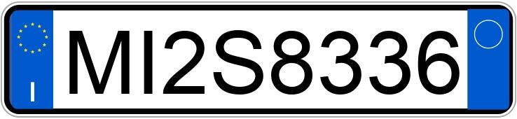 Numer rejestracyjny MI2S8336 posiada ALFA ROMEO 75