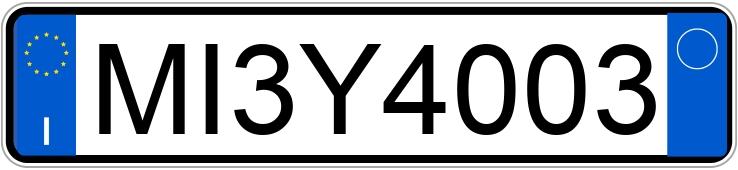 Numer rejestracyjny MI3Y4003 posiada FIAT Panda 1a serie Numer rejestracyjny MI3Y4003 posiada FIAT Panda 1a serie