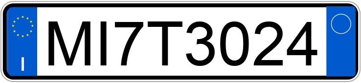 Numer rejestracyjny MI7T3024 posiada VOLKSWAGEN Golf 2a serie Numer rejestracyjny MI7T3024 posiada VOLKSWAGEN Golf 2a serie
