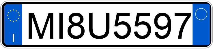 Numer rejestracyjny MI8U5597 posiada FIAT Panda 1a serie Numer rejestracyjny MI8U5597 posiada FIAT Panda 1a serie