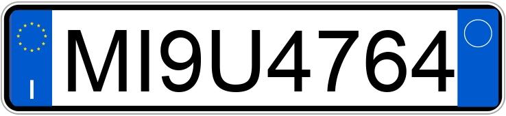 Numer rejestracyjny MI9U4764 posiada FERRARI Mondial