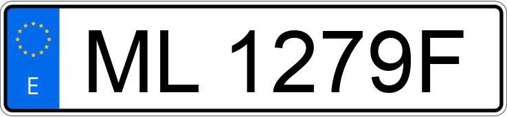 Numer rejestracyjny ML1279F posiada MITSUBISHI L 200