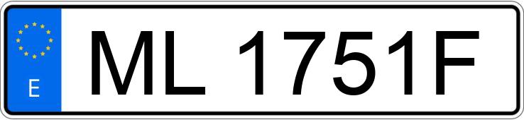 Numer rejestracyjny ML1751F posiada MITSUBISHI MONTERO SPORT