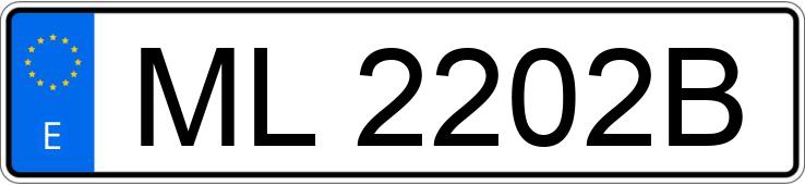 Numer rejestracyjny ML2202B posiada MERCEDES 300 (123)