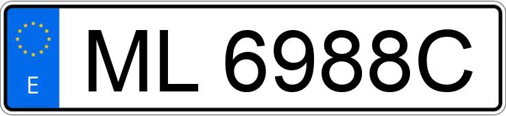 Numer rejestracyjny ML6988C posiada MERCEDES 190 (201)
