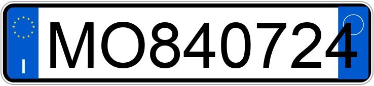 Numer rejestracyjny MO840724 posiada FIAT Panda 1a serie