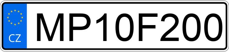 Numer rejestracyjny MP10F200 posiada FIAT 500