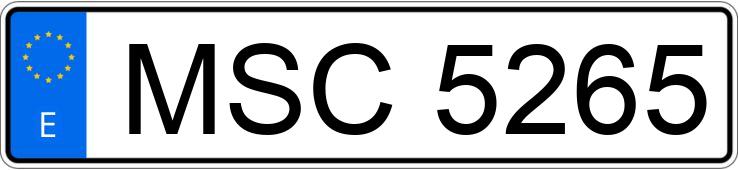 Numer rejestracyjny MSC5265 posiada SEAT Ibiza