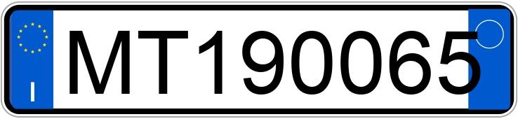 Numer rejestracyjny MT190065 posiada FIAT Punto 1a serie