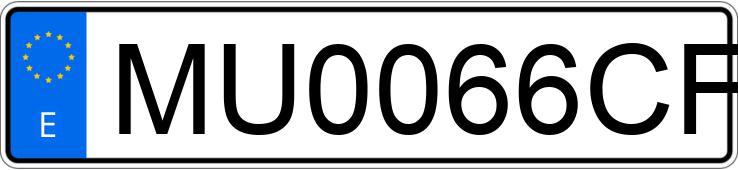 Numer rejestracyjny MU0066CF posiada SEAT INCA